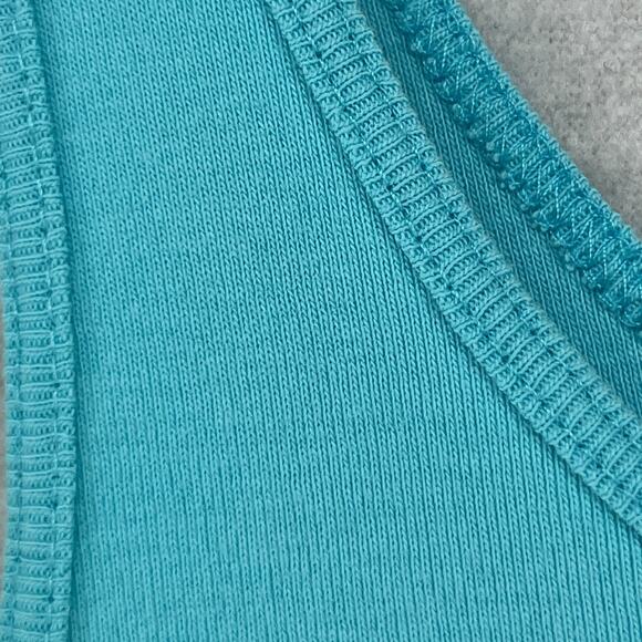 EILEEN FISHER Tank Top XS Cami Organic Cotton Ribbed Jersey Scoop Neck Blue - Picture 8 of 12